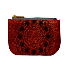 Grunge Style Geometric Mandala Coin Change Purse by dflcprints