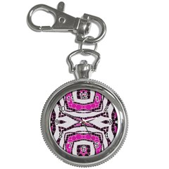 Pink Black Zebra  Key Chain Watch by OCDesignss