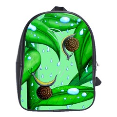 Playing In The Rain School Bag (xl) by retz