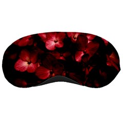 Red Flowers Bouquet In Black Background Photography Sleeping Mask by dflcprints