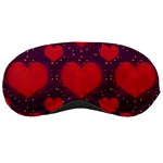 Galaxy Hearts Grunge Style Pattern Sleeping Mask Front