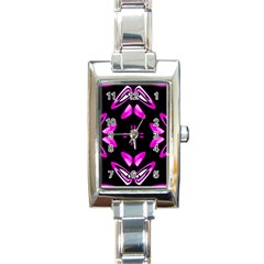 Abstract Pain Frustration Rectangular Italian Charm Watch by FunWithFibro