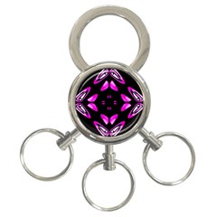 Abstract Pain Frustration 3-ring Key Chain by FunWithFibro