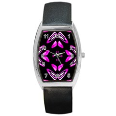 Abstract Pain Frustration Tonneau Leather Watch by FunWithFibro