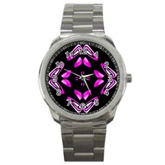 Abstract Pain Frustration Sport Metal Watch by FunWithFibro