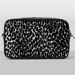 Black&white Leopard Print  Travel Toiletry Bag (One Side) Front