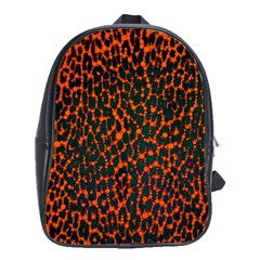 Florescent Leopard Print  School Bag (large) by OCDesignss