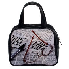 Crossword Genius Classic Handbag (two Sides) by StuffOrSomething