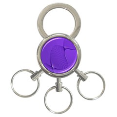 Twisted Purple Pain Signals 3-ring Key Chain by FunWithFibro