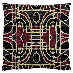 Tribal Style Ornate Grunge Pattern  Standard Flano Cushion Case (one Side) by dflcprints