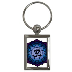 Ohm Lotus 01 Key Chain (rectangle) by oddzodd