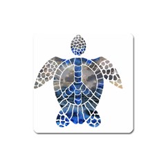 Peace Turtle Magnet (square) by oddzodd