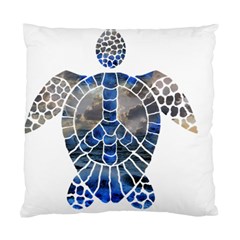 Peace Turtle Cushion Case (single Sided)  by oddzodd