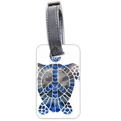 Peace Turtle Luggage Tag (two Sides) by oddzodd