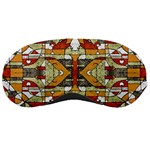 Multicolored Abstract Tribal Print Sleeping Mask Front