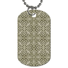 Silver Intricate Arabesque Pattern Dog Tag (one Sided) by dflcprints