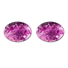 Amethyst Stone Of Healing Cufflinks (oval) by FunWithFibro