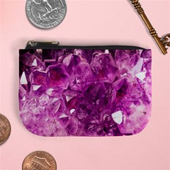 Amethyst Stone Of Healing Coin Change Purse by FunWithFibro