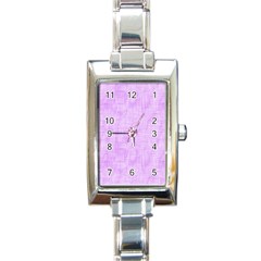 Hidden Pain In Purple Rectangular Italian Charm Watch by FunWithFibro