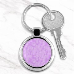 Hidden Pain In Purple Key Chain (round) by FunWithFibro