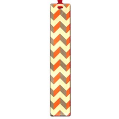 Modern Retro Chevron Patchwork Pattern  Large Bookmark by GardenOfOphir