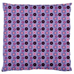 Cute Floral Pattern Large Flano Cushion Case (two Sides) by GardenOfOphir