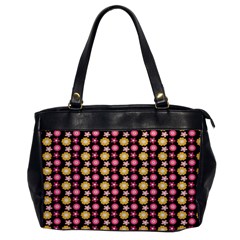 Cute Floral Pattern Oversize Office Handbag (one Side) by GardenOfOphir