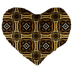 Faux Animal Print Pattern 19  Premium Heart Shape Cushion by GardenOfOphir