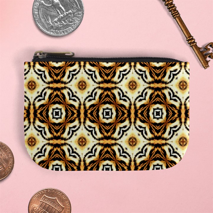 Faux Animal Print Pattern Coin Change Purse