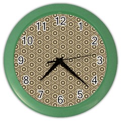 Cute Pretty Elegant Pattern Wall Clock (color) by GardenOfOphir