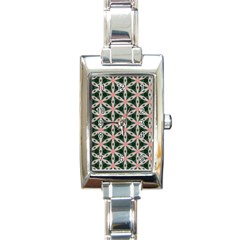 Cute Pretty Elegant Pattern Rectangular Italian Charm Watch by GardenOfOphir