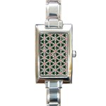 Cute Pretty Elegant Pattern Rectangular Italian Charm Watch Front