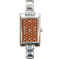 Cute Pretty Elegant Pattern Rectangular Italian Charm Watch by GardenOfOphir