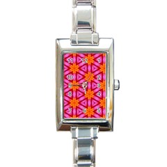 Cute Pretty Elegant Pattern Rectangular Italian Charm Watch by GardenOfOphir