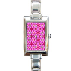 Cute Pretty Elegant Pattern Rectangular Italian Charm Watch by GardenOfOphir