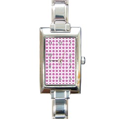 Cute Pretty Elegant Pattern Rectangular Italian Charm Watch by GardenOfOphir