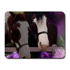 Two Horses Small Mouse Pad (rectangle) by JulianneOsoske