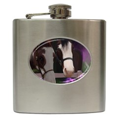 Two Horses Hip Flask by JulianneOsoske