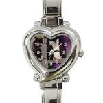 Two Horses Heart Italian Charm Watch  Front