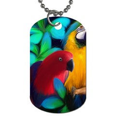 Two Friends Dog Tag (one Sided) by JulianneOsoskeFeathers