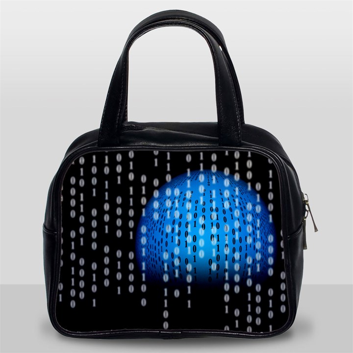 Binary Rain Classic Handbag (Two Sides)