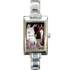 Friends Forever Rectangular Italian Charm Watch by JulianneOsoske