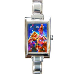 Cosmic Mind Rectangular Italian Charm Watch by icarusismartdesigns