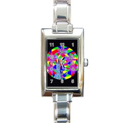 Star Seeker Rectangular Italian Charm Watch by icarusismartdesigns