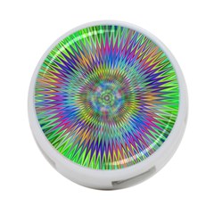 Hypnotic Star Burst Fractal 4-port Usb Hub (two Sides) by StuffOrSomething