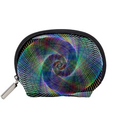 Psychedelic Spiral Accessory Pouch (small) by StuffOrSomething