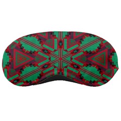 Green Tribal Star Sleeping Mask by LalyLauraFLM