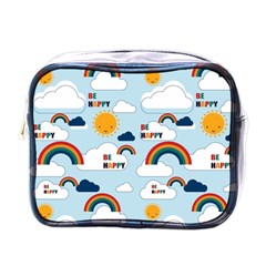 Be Happy Repeat Mini Travel Toiletry Bag (one Side) by Kathrinlegg