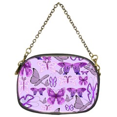 Purple Awareness Butterflies Chain Purse (one Side) by FunWithFibro