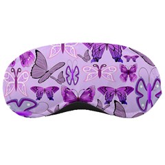 Purple Awareness Butterflies Sleeping Mask by FunWithFibro